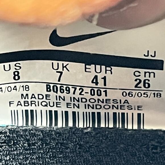 Nike EXP-X14 Gray Green Orange Running Shoes Sneakers BQ6972-001 Men’s Size 8 - Picture 9 of 10